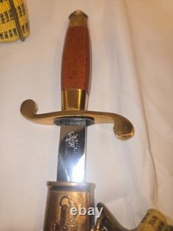 Dague Zik 58 de la Marine Soviétique Vintage Originale avec Fourreau et Ceinture