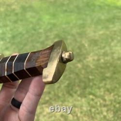 Dague à aiguille en acier damassé fait main sur mesure, style réplique SS WW2, 16 pouces