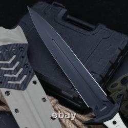 Dague à double tranchant en pointe de lance Dark Angle Tactical 9 lames 16 au total