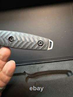 Dague à lame fixe Specter avec manche en G10 et fourreau, NEUF