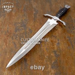 Dague-couteau de style gladiateur fabriquée à la main sur mesure 20,80 par Impact Cutlery