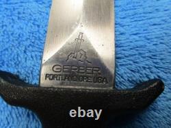 Dague de botte de combat Gerber Mk1 originale vintage rare de première génération avec son fourreau