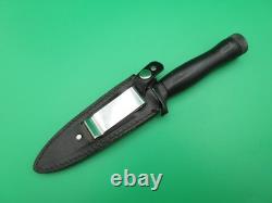 Dague de botte vintage Parker Brothers à lame fixe avec étui, survie, Japon