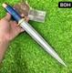 Dague De Chasse Toothpick Bowie Artisanale Sur Mesure En Acier &agrave; Outils D2 Avec &eacute;tui