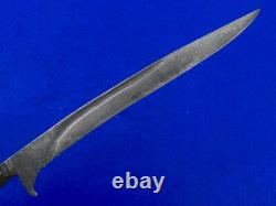 Dague de chasse et de combat indonésienne antique du XIXe siècle avec fourreau