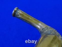 Dague de chasse et de combat indonésienne antique du XIXe siècle avec fourreau