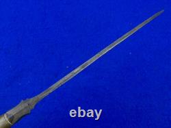 Dague de chasse et de combat indonésienne antique du XIXe siècle avec fourreau
