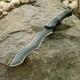 Dague De Chasse Noire Sss 17 Faite &agrave; La Main En Acier &agrave; Haute Teneur En Carbone Avec &eacute;tui En Cuir