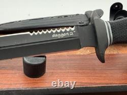 Dague de combat SOG Daggert 2 RARE vintage avec étui original fabriquée à Taïwan-1671.25