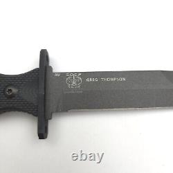 Dague de combat à lame fixe Benchmade SOCP Noir G-10 Noir en acier inoxydable 3V 185BK