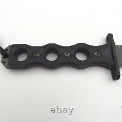 Dague de combat à lame fixe Benchmade SOCP Noir G-10 Noir en acier inoxydable 3V 185BK