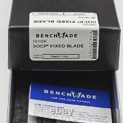 Dague de combat à lame fixe Benchmade SOCP Noir G-10 Noir en acier inoxydable 3V 185BK