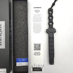 Dague de combat à lame fixe Benchmade SOCP Noir G-10 Noir en acier inoxydable 3V 185BK