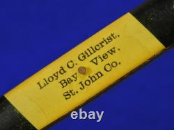 Dague de combat ancienne vintage américaine de petite taille