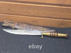 Dague de combat antique, couteau français espagnol, vieux couteau vintage des années 1800