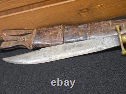 Dague de combat antique, couteau français espagnol, vieux couteau vintage des années 1800