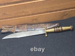 Dague de combat antique, couteau français espagnol, vieux couteau vintage des années 1800