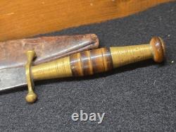 Dague de combat antique, couteau français espagnol, vieux couteau vintage des années 1800