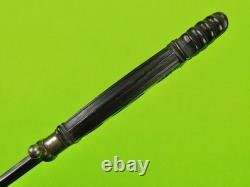 Dague de combat antique française italienne du 19ème siècle avec fourreau