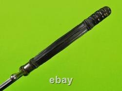 Dague de combat antique française italienne du 19ème siècle avec fourreau