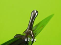 Dague de combat antique française italienne du 19ème siècle avec fourreau