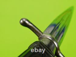 Dague de combat antique française italienne du 19ème siècle avec fourreau