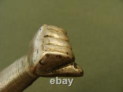 Dague de combat dragon à pommeau poing allemand de la Seconde Guerre mondiale vintage