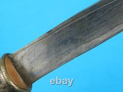 Dague de combat indonésienne antique du 19e siècle avec fourreau