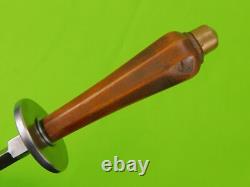 Dague de combat ronde en style médiéval sur mesure vintage des États-Unis avec étui