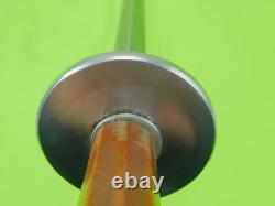 Dague de combat ronde en style médiéval sur mesure vintage des États-Unis avec étui