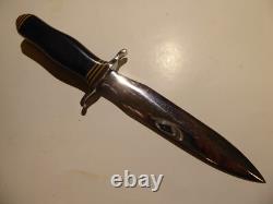 Dague de combat sur mesure des années 1970, fabriquée en Oregon, États-Unis, par Ralph Prouty, avec catalogue