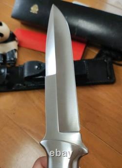 Dague de combat vintage Al Mar Seki Japon 1980 avec étui
