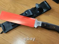 Dague de combat vintage Al Mar Seki Japon 1980 avec étui