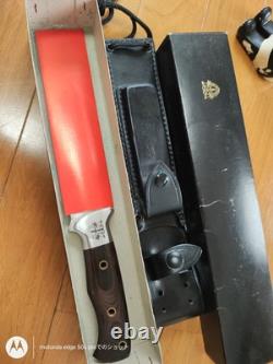 Dague de combat vintage Al Mar Seki Japon 1980 avec étui