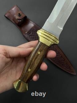 Dague de survie en acier carbone fait main sur mesure, couteau de chasse, couteau de camping