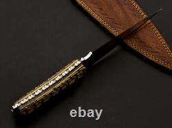 Dague en acier D2 pleine soie RaB faite à la main, EDC, de botte, couteau de survie et de chasse