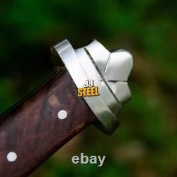 Dague en acier au carbone faite main sur mesure pour survie, chasse, combat, bataille, machette épée