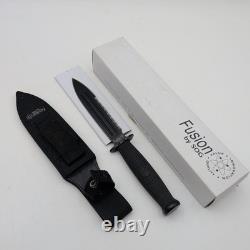 Dague fixe SOG Fusion Fixation FX-10 à pointe de lance avec fourreau et boîte, lame fixe rare