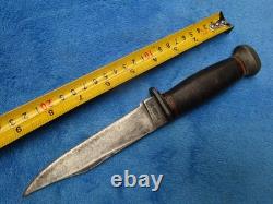 Dague originale vintage USN Mark 1 de la Seconde Guerre mondiale Pal RH-35, couteau de combat et fourreau