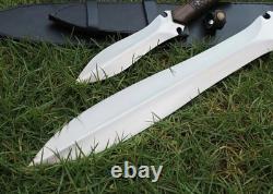 Dague romaine artisanale personnalisée en acier à outils D2, épée de combat viking de survie et de chasse