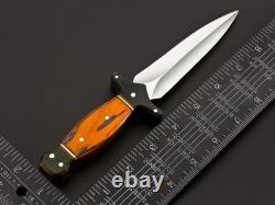 Dague sur mesure en acier D2 ASS, couteau de survie, de combat, de chasse avec étui