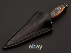 Dague sur mesure en acier D2 ASS, couteau de survie, de combat, de chasse avec étui