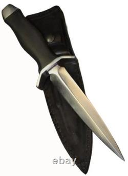 Dague sur mesure en acier à haute teneur en carbone ASS, couteau de combat commando avec étui