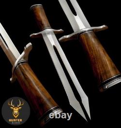 Dague tactique personnalisée en acier D2 fait main, couteau de survie, art fantastique, couteau de chasse