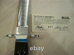 Edition Limitée Buck Knife Custom 976 Fichier Patrimonial Dague Rare #001/250 Nos