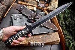 En français, le titre serait: Ensemble de couteaux CFK HILL & CREEK faits à la main en D2, couteau shiv de type toothpick pour opérateur tactique.