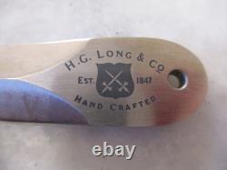 Ensemble de 3 dagues à pouce et 7 couteaux de revers vintage H. G. Long & Co + fourreaux (2)