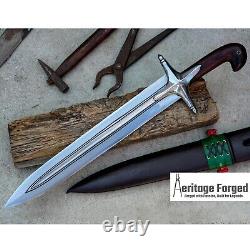 Épée Kilij de 16 pouces - Couteau de chasse - Dague - Couteau tactique - Historique - Forgé