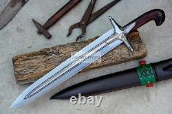 Épée Kilij de 16 pouces - Couteau de chasse - Dague - Couteau tactique - Historique - Forgé