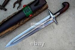 Épée Kilij de 16 pouces - Couteau de chasse - Dague - Couteau tactique - Historique - Forgé